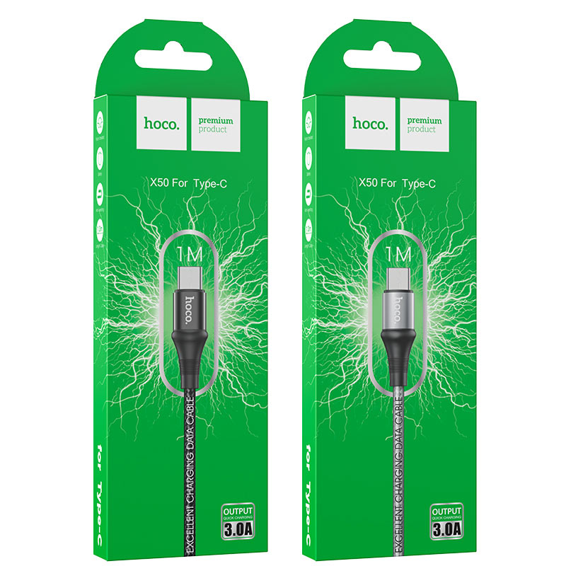 dây sạc nhanh hoco x50 type-c 1m