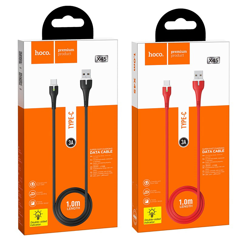 dây sạc nhanh hoco x45 type-c 1m
